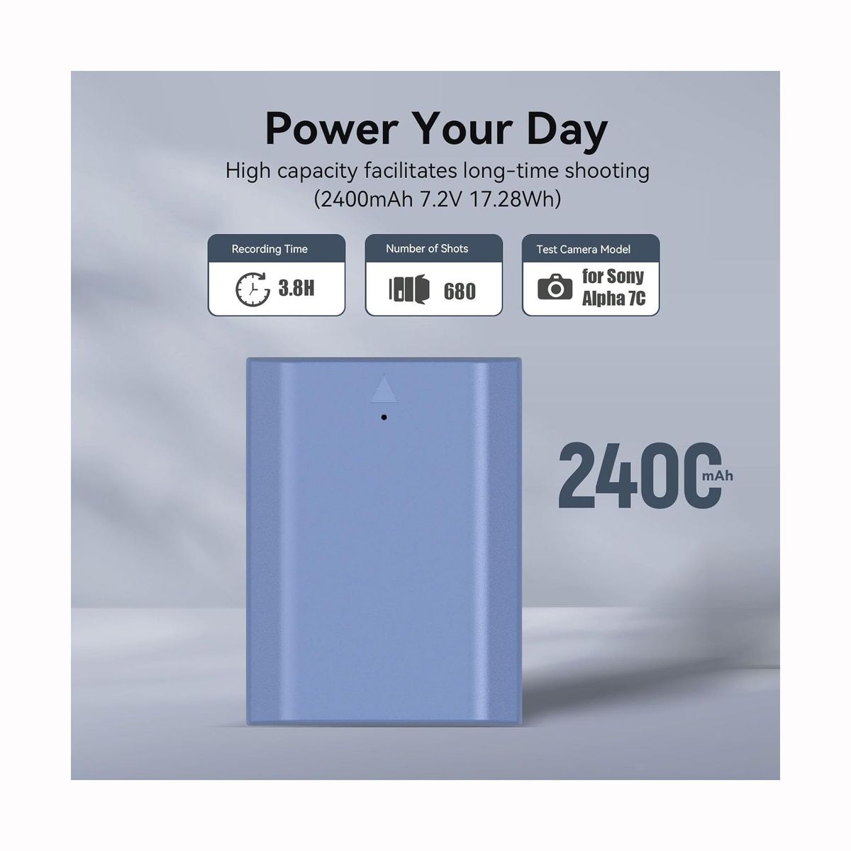 GENERICO - Batería SmallRig NP-FZ100 USB-C 2400mAh para Cámaras Sony