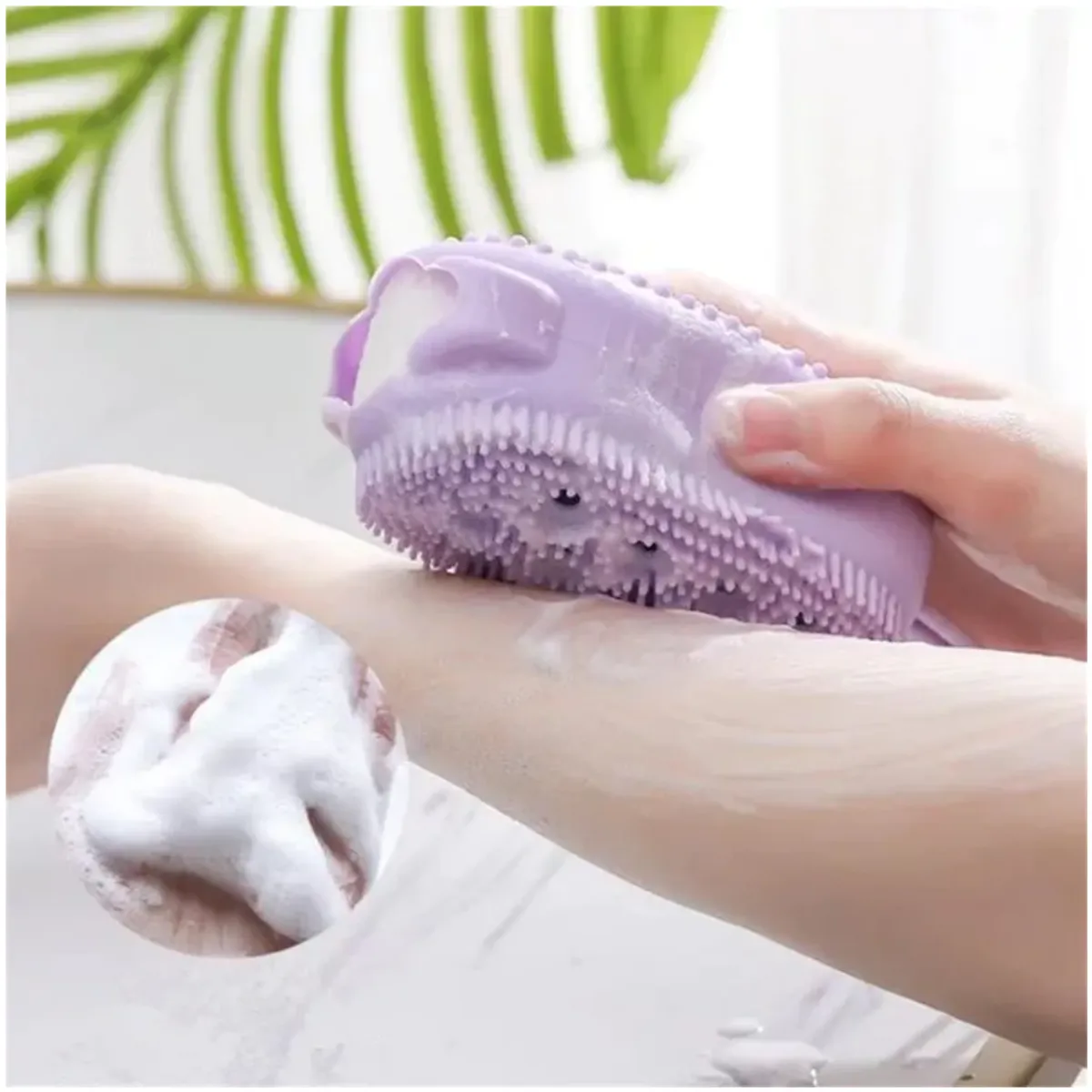 GENERICO - Esponja de ducha para cuerpo cepillo corporal Pack x2