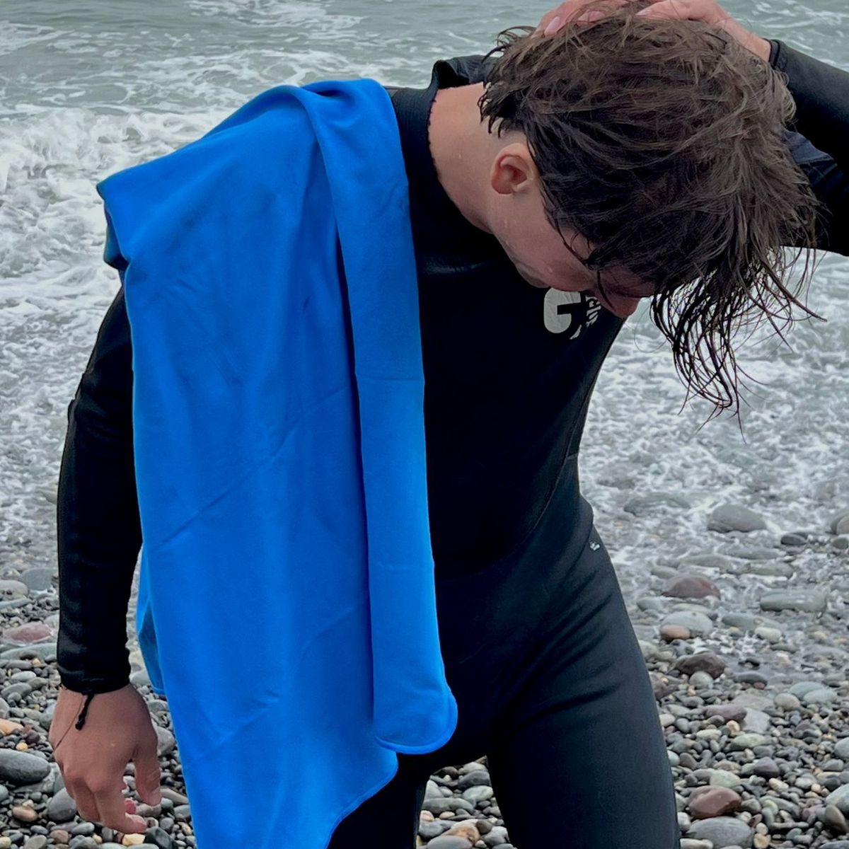 TOWELTEC - TOALLA DE MICROFIBRA LARGE PLATA 90X160CM