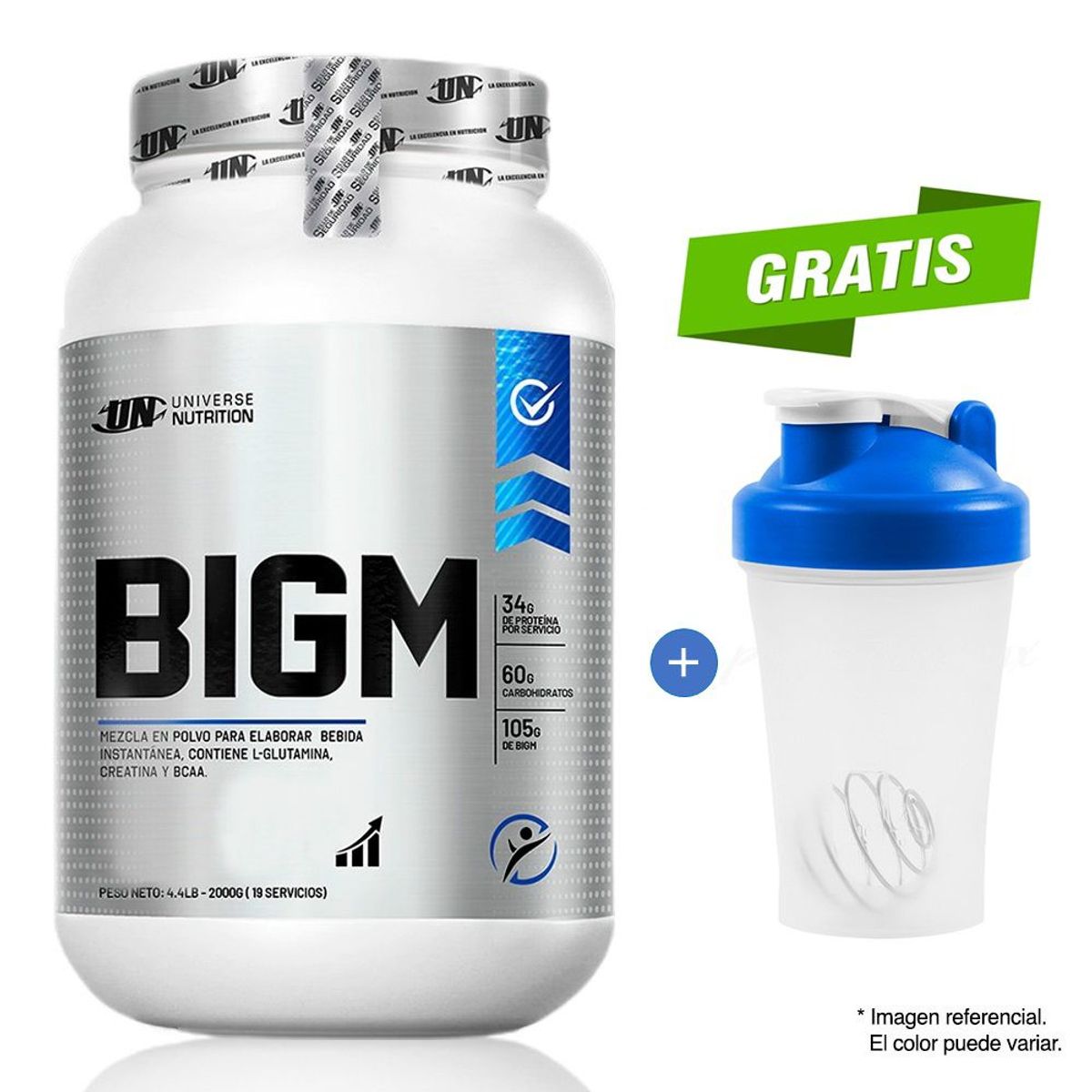UNIVERSE NUTRITION - BIGM PROTEINA 2 KG CHOCOLATE + SHAKER