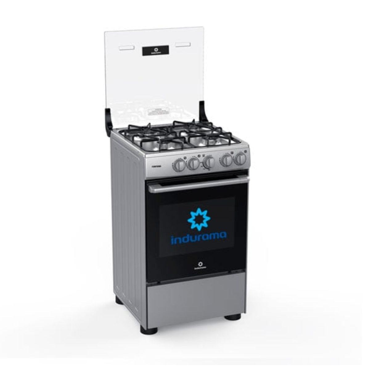 INDURAMA - COCINA A GAS DE 4 HORNILLAS INDURAMA  FONTANA + Valvula para Gas