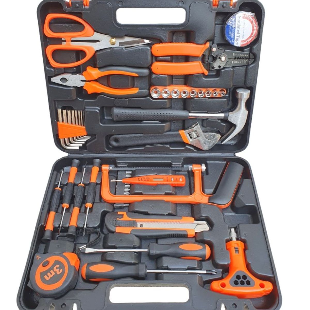 GENERICO - Set de Herramientas Manuales Básicas para el Hogar - 44 piezas