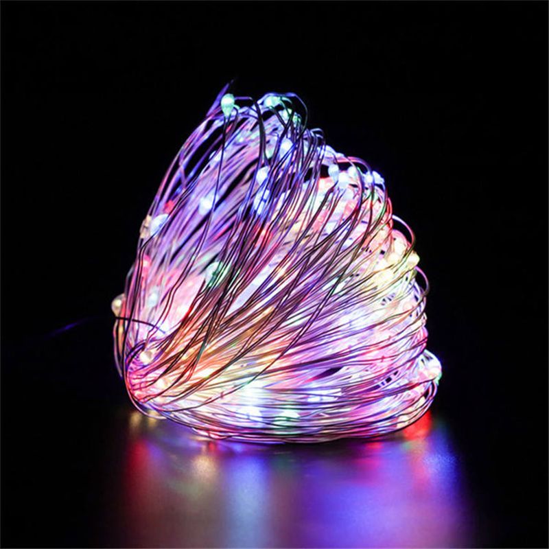 GENERICO - ALAMBRE DE LUCES LED 10 METROS MULTICOLOR