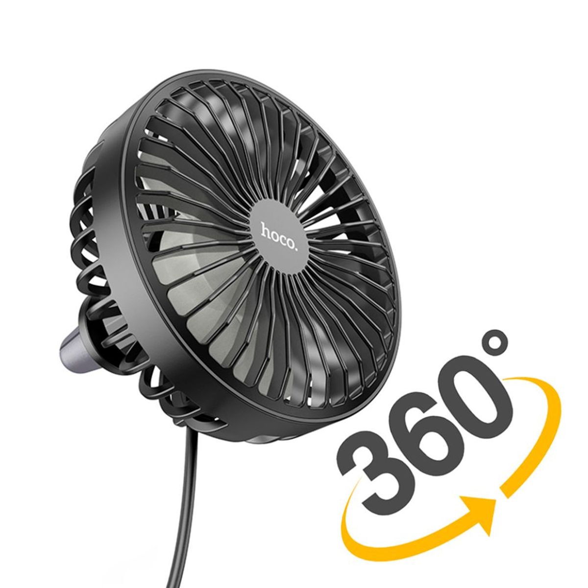 HOCO - Ventilador Con Cable USB Con Iluminación Led Para Auto Hoco ZP2