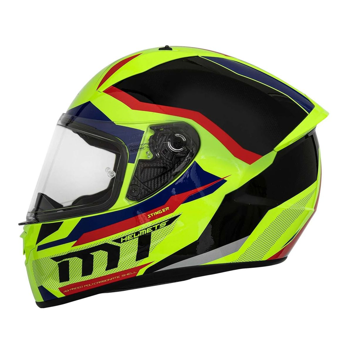 MT HELMETS - CASCO MT STINGER SUPRA AMA FLUOR BRIL L