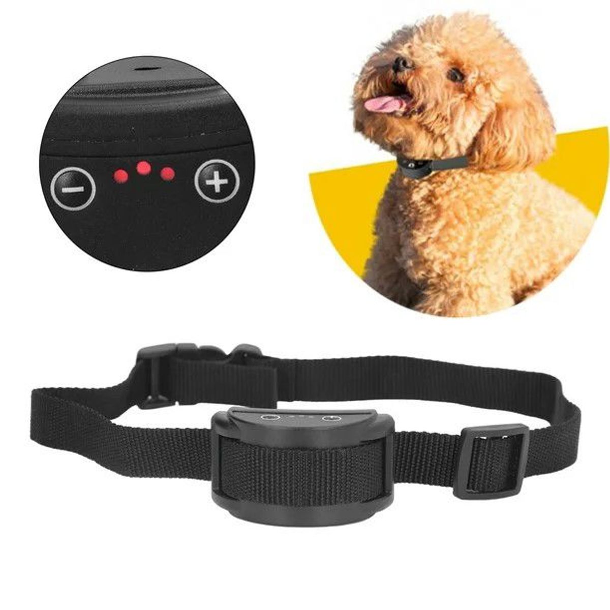 GENERICO - Collar Antiladrido para Perros de Adiestramiento Recargable