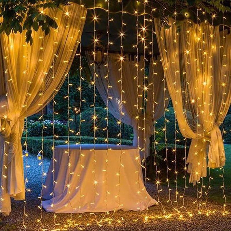 GENERICO - Cortina Led 3X2 M  Hy3X2-Am Navidad