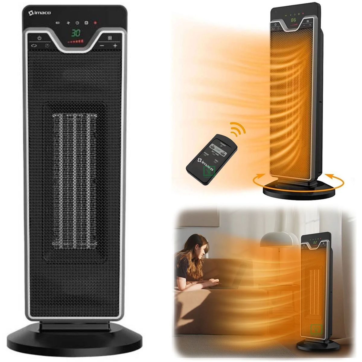 IMACO - Termoventilador Torre Imaco ITC3116 1800W