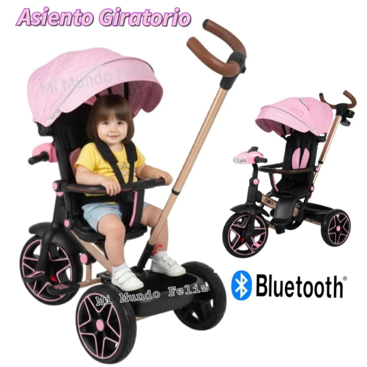 BABY - Triciclo para Niños 360 Asiento Giratorio Premiun Ross