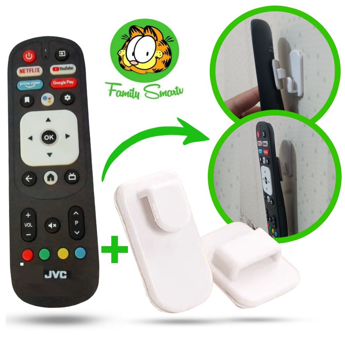 UNIVERSAL - Control Remoto Para Tv Smart Jvc Modelo Rm-c3287  Soporte