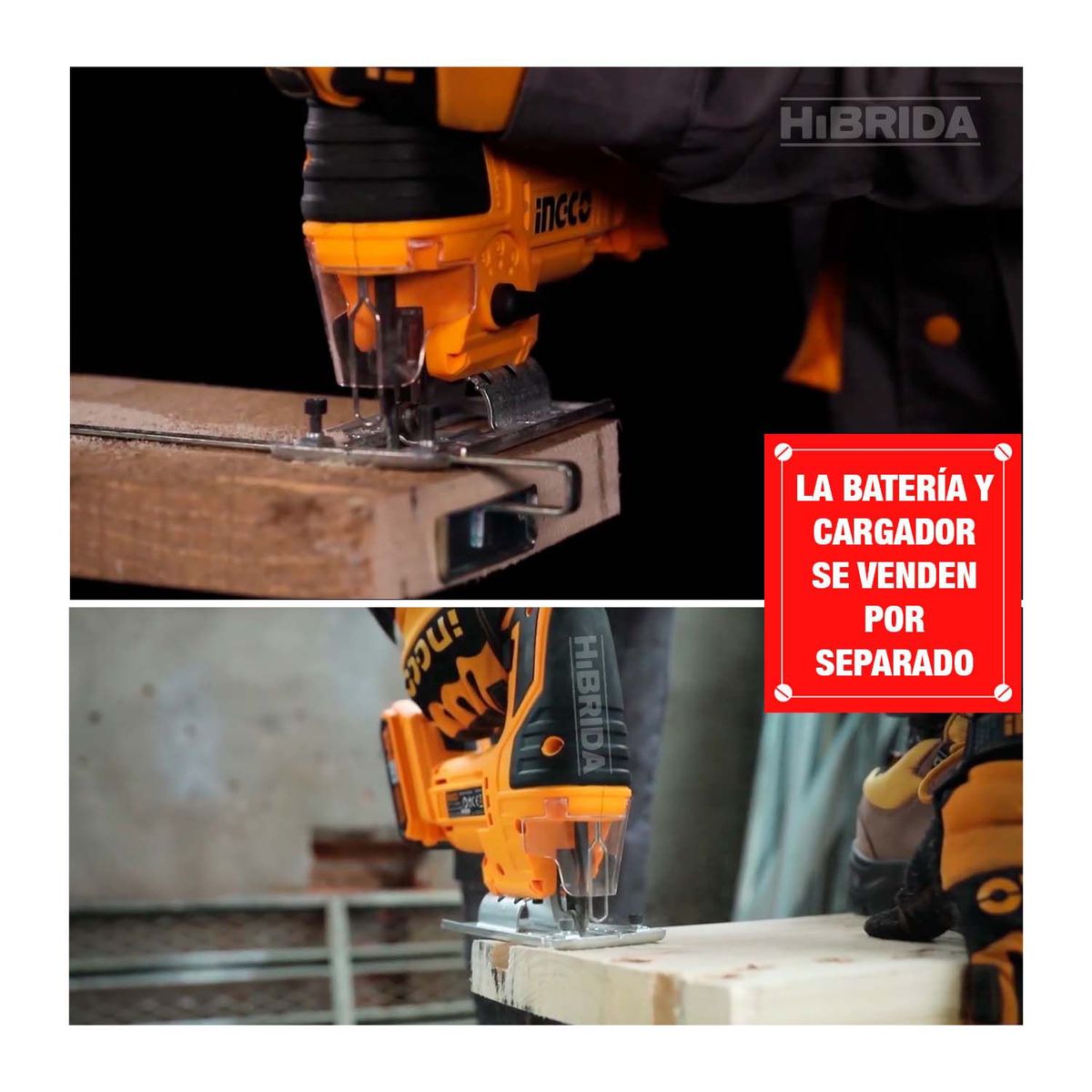INGCO TOOLS - SIERRA CALADORA INALÁMBRICA 20V MADERA METAL CARPINTERÍA - CJSLI8501