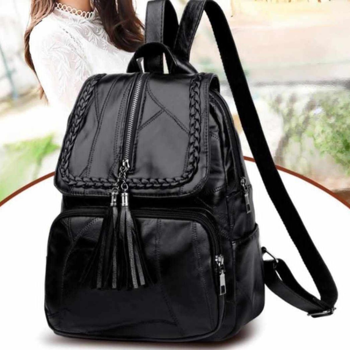 GENERICO - Mochila Dama Cuero PU Casual tipo Coreana Kawai Trend 2023