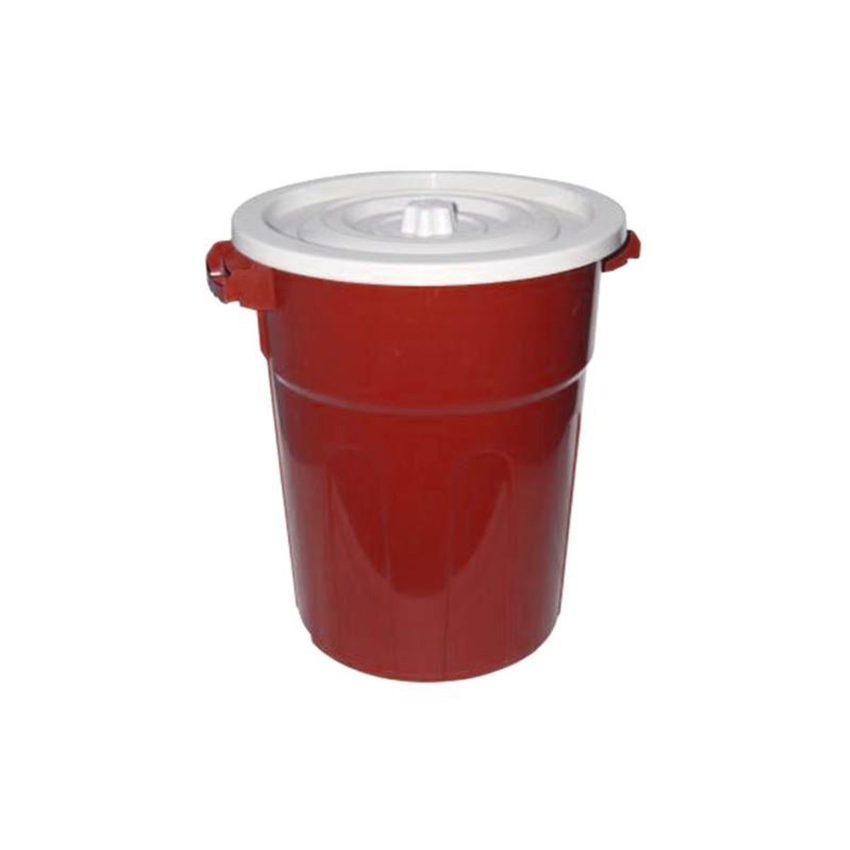 GENERICO - Tacho De Basura Con Tapa De 40 Litros Rojo