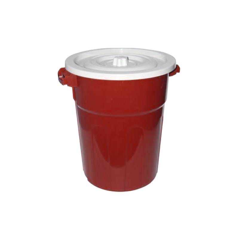 GENERICO - Tacho De Basura Con Tapa De 40 Litros Rojo