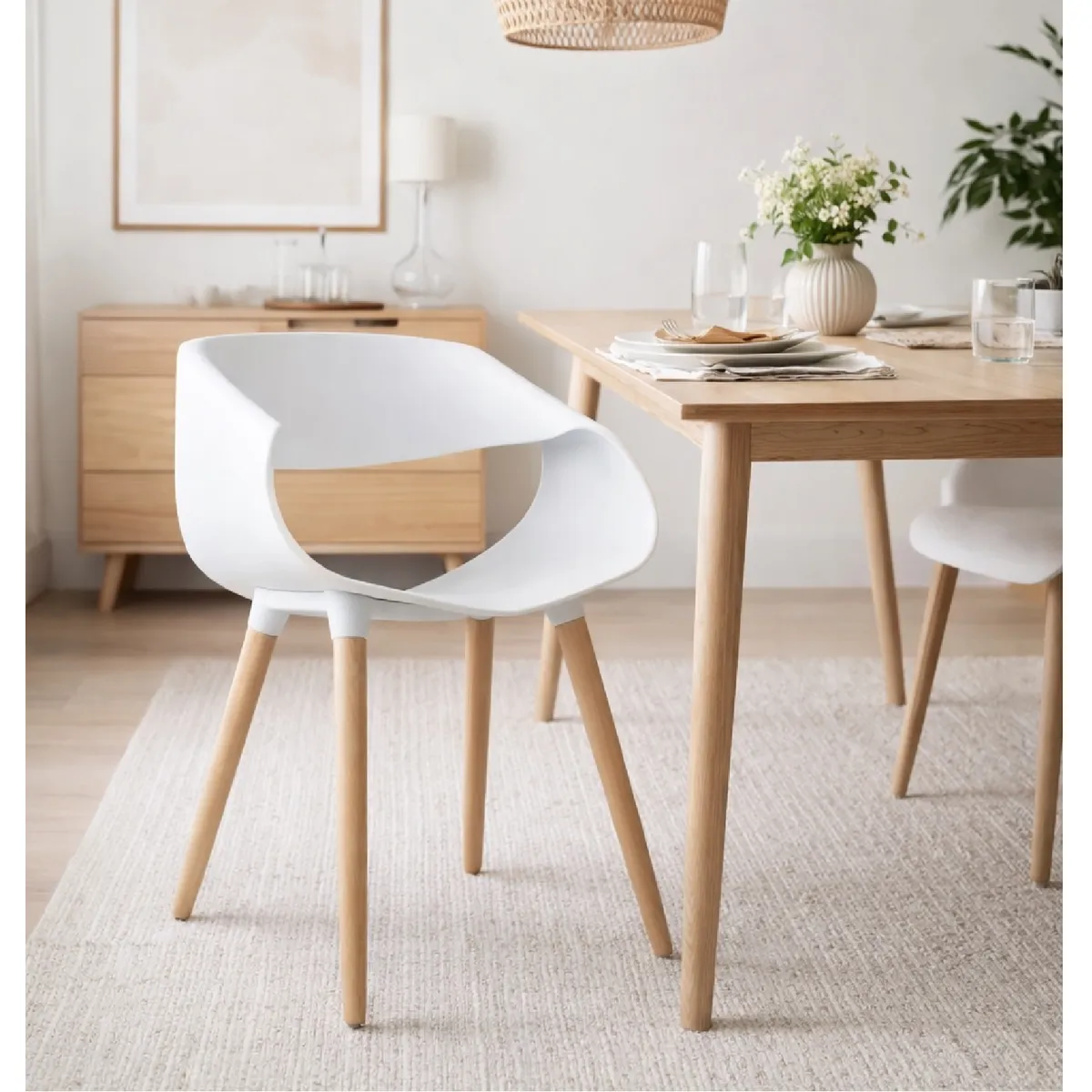 MOBELART - Silla Diseño Luna Blanco möbelArt