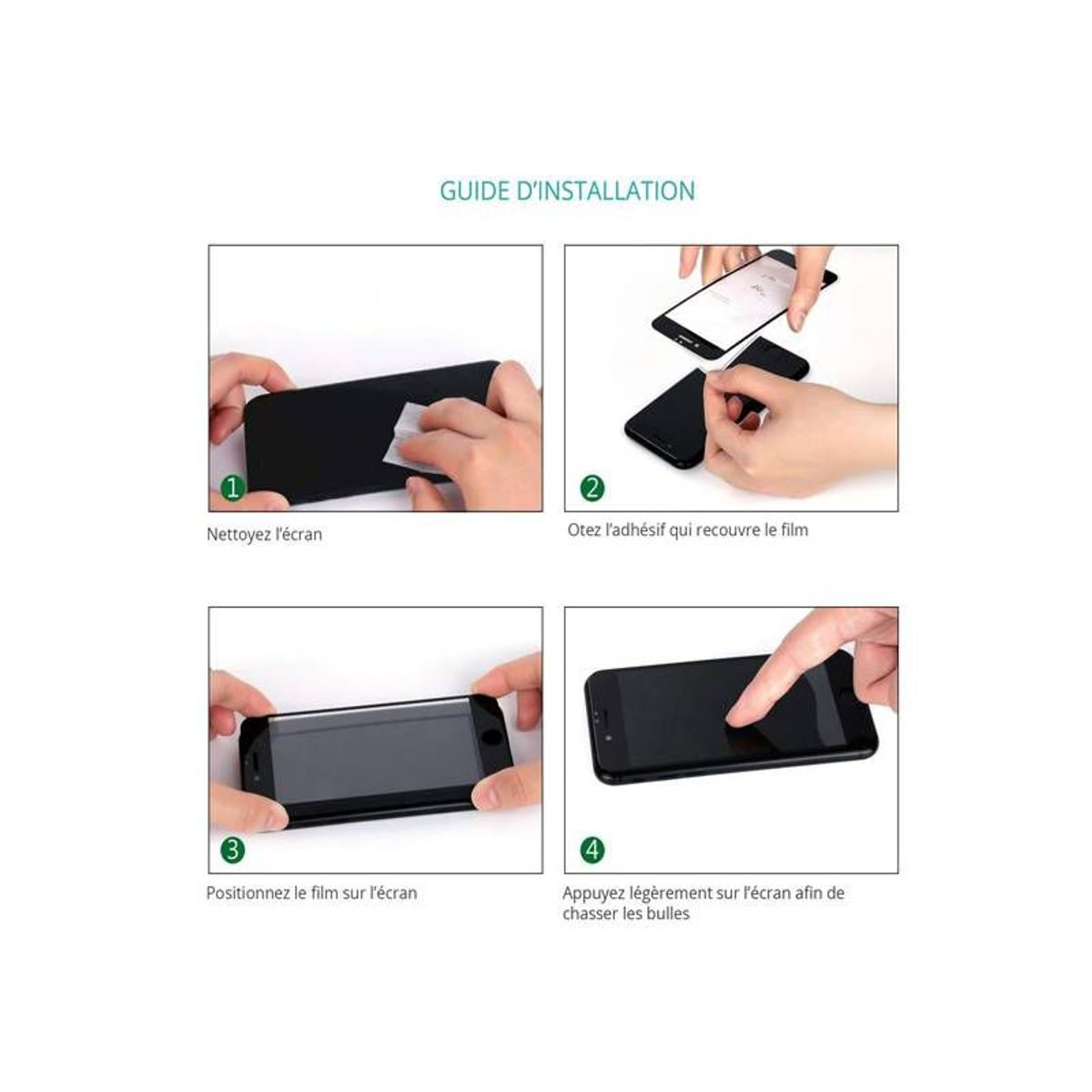 GENERICO - Mica Vidrio Templado 9H para Xiaomi Poco X3 Pro Borde Negro