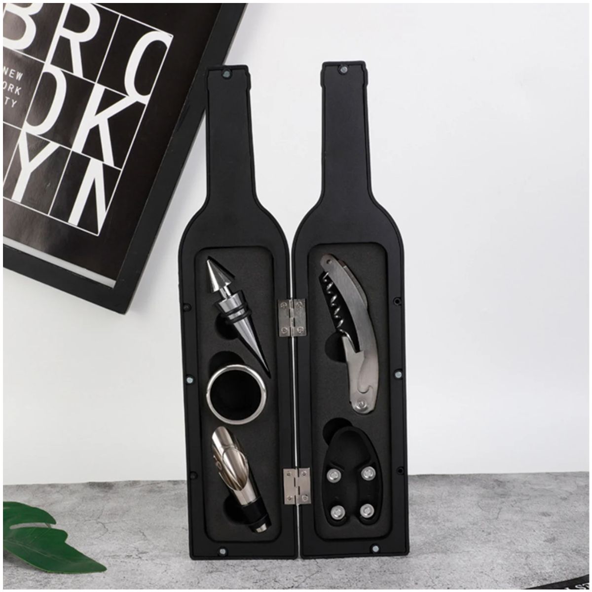 INSPIRA MARKET - Set Sacacorchos Abridor de Vinos y Bebidas