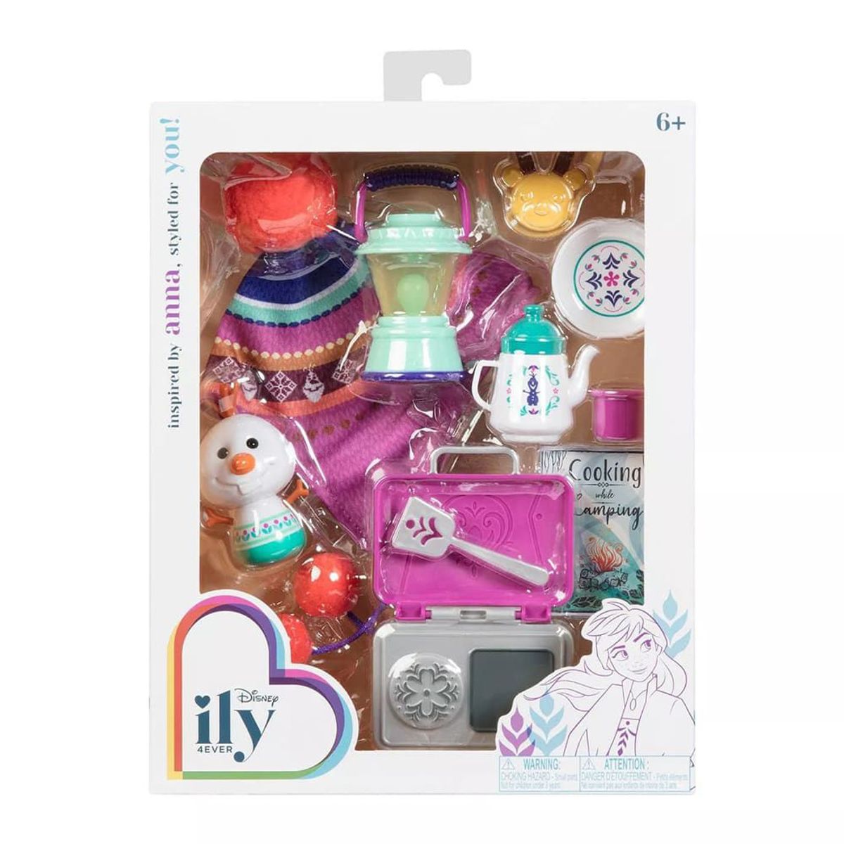 JAKKS PACIFIC - Pack de Accesorios para Muñecas Disney Ily Inspirado en Ana Frozen