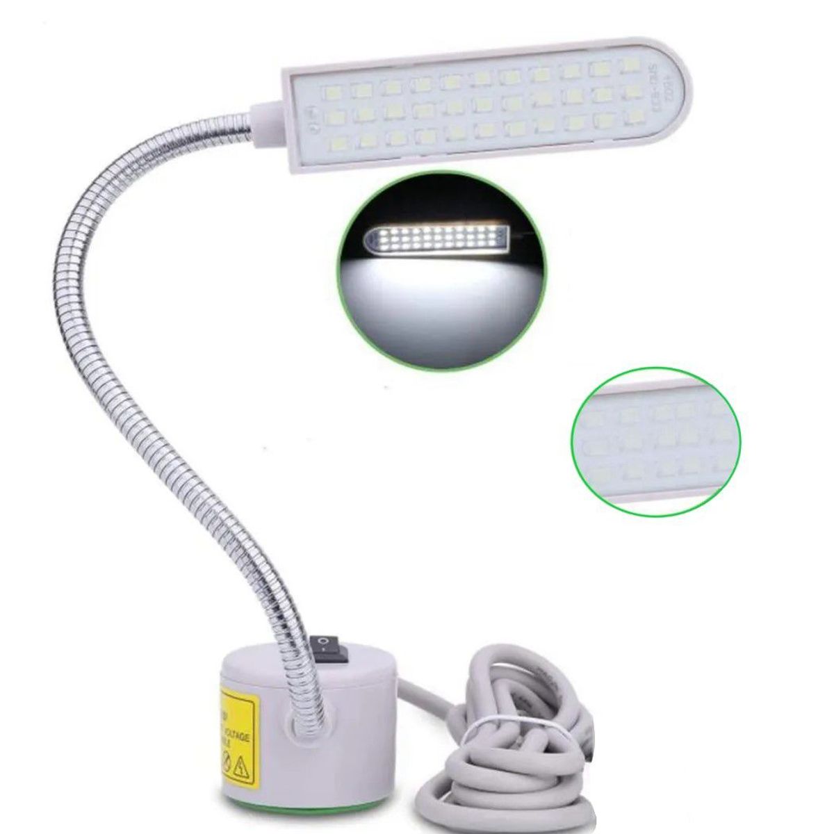 GENERICO - Lampara Imantada Led Para Maquinas De Coser 30 Leds