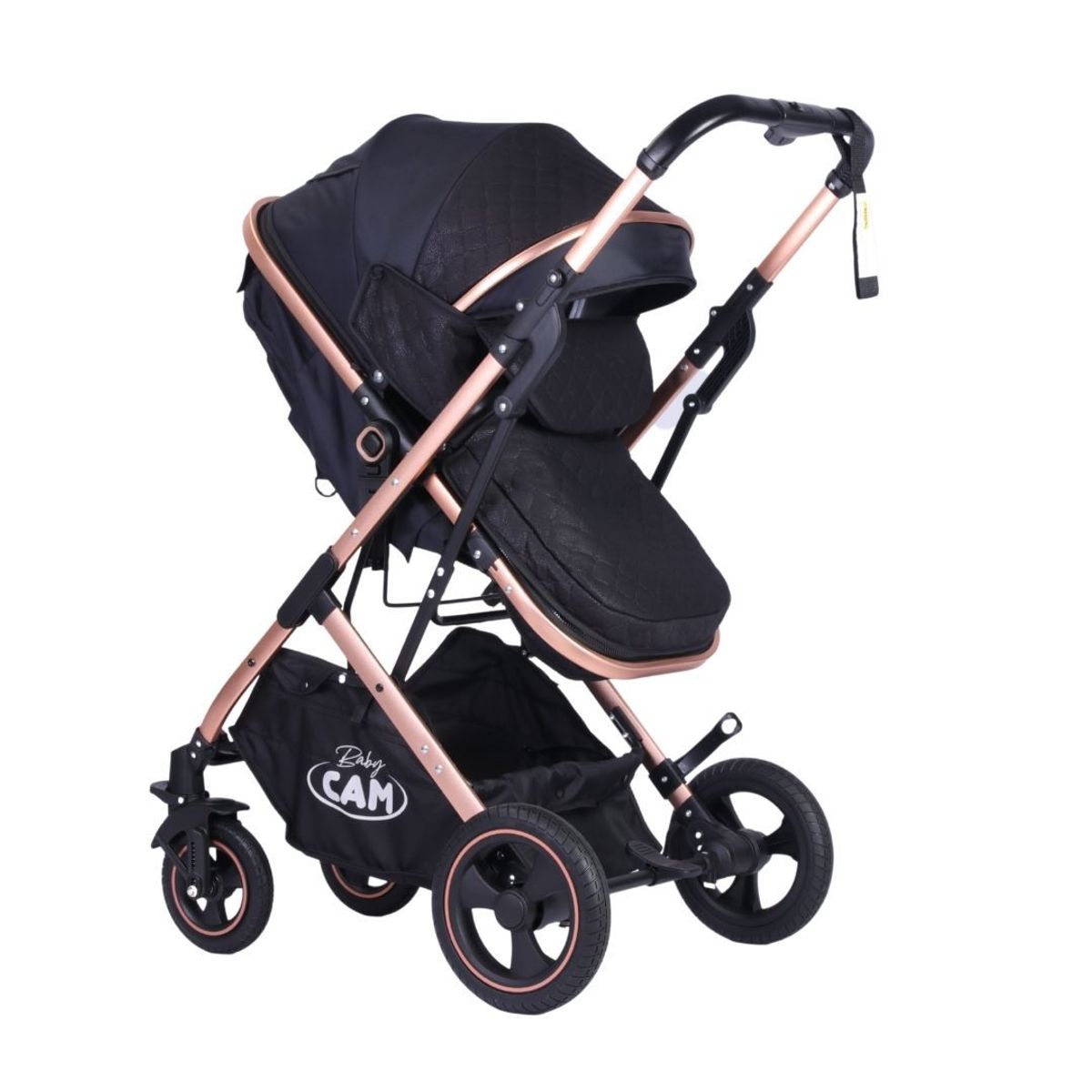 GENERICO - Coche moises Galaxy de aluminio Baby CAM con bolso pañalero