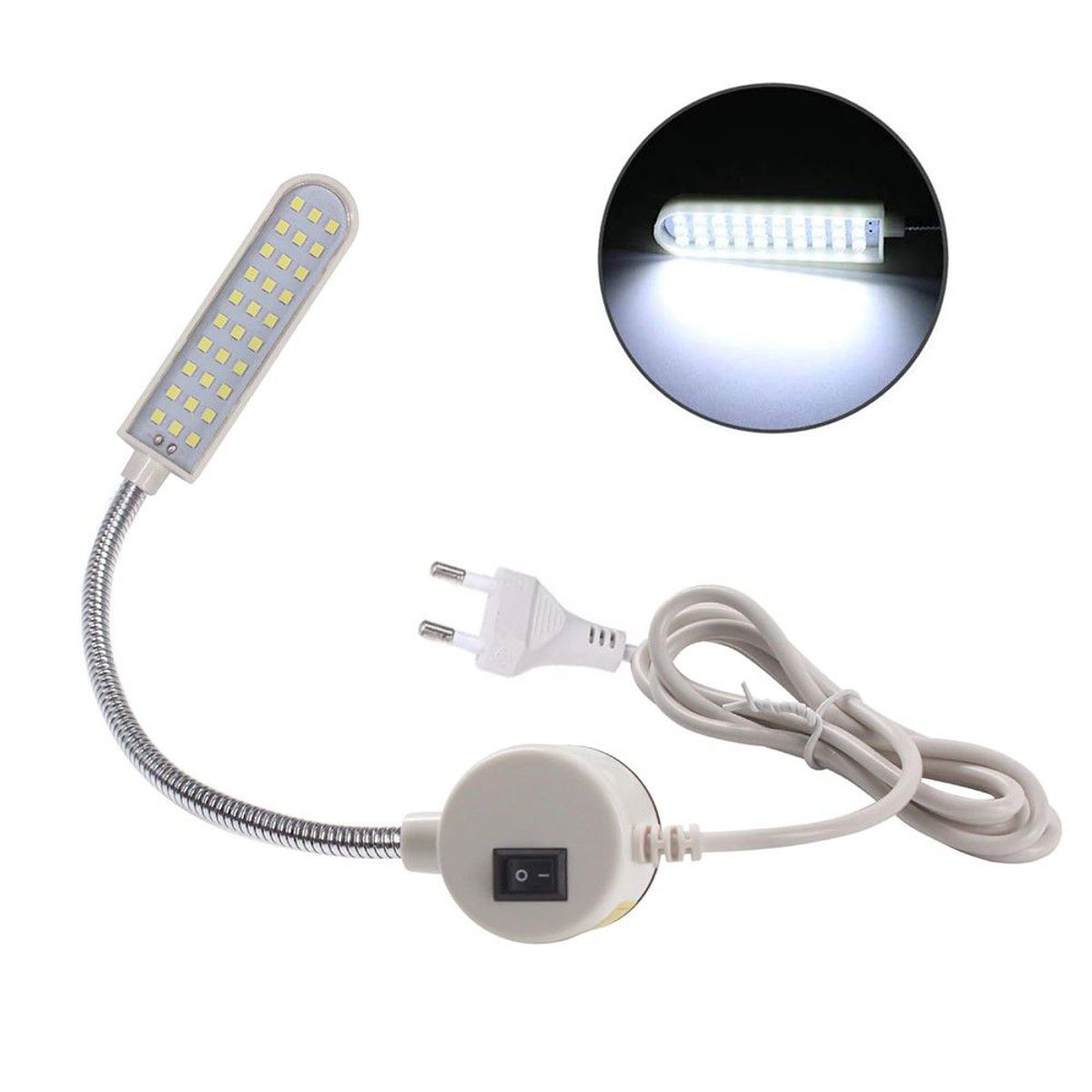 GENERICO - Lampara Imantada 30 Leds para Maquina de coser