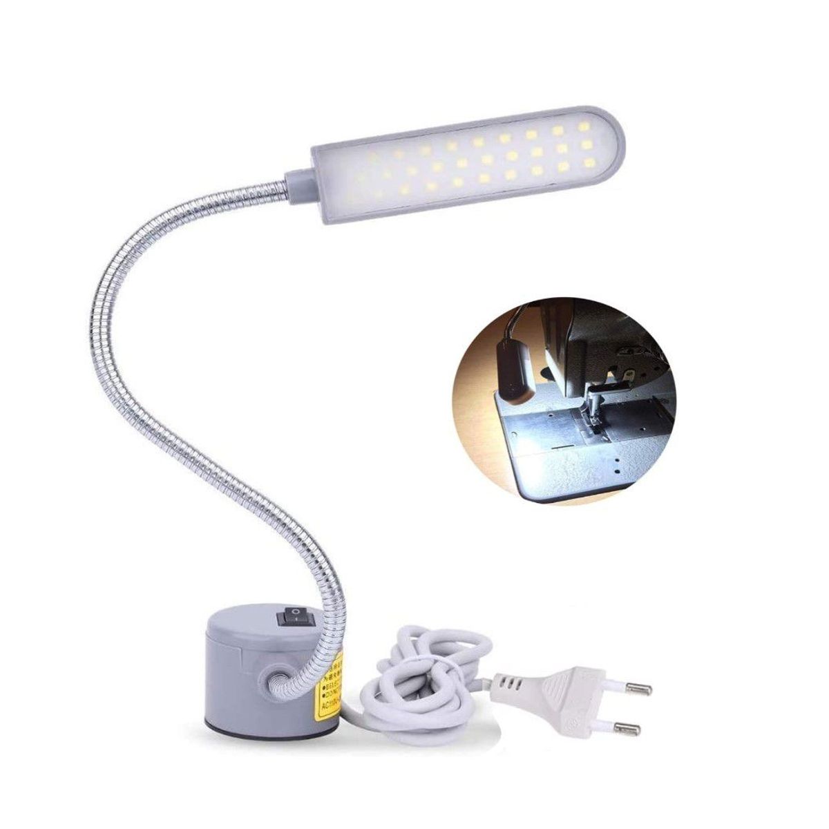 GENERICO - Lampara Imantada 30 Leds para Maquina de coser