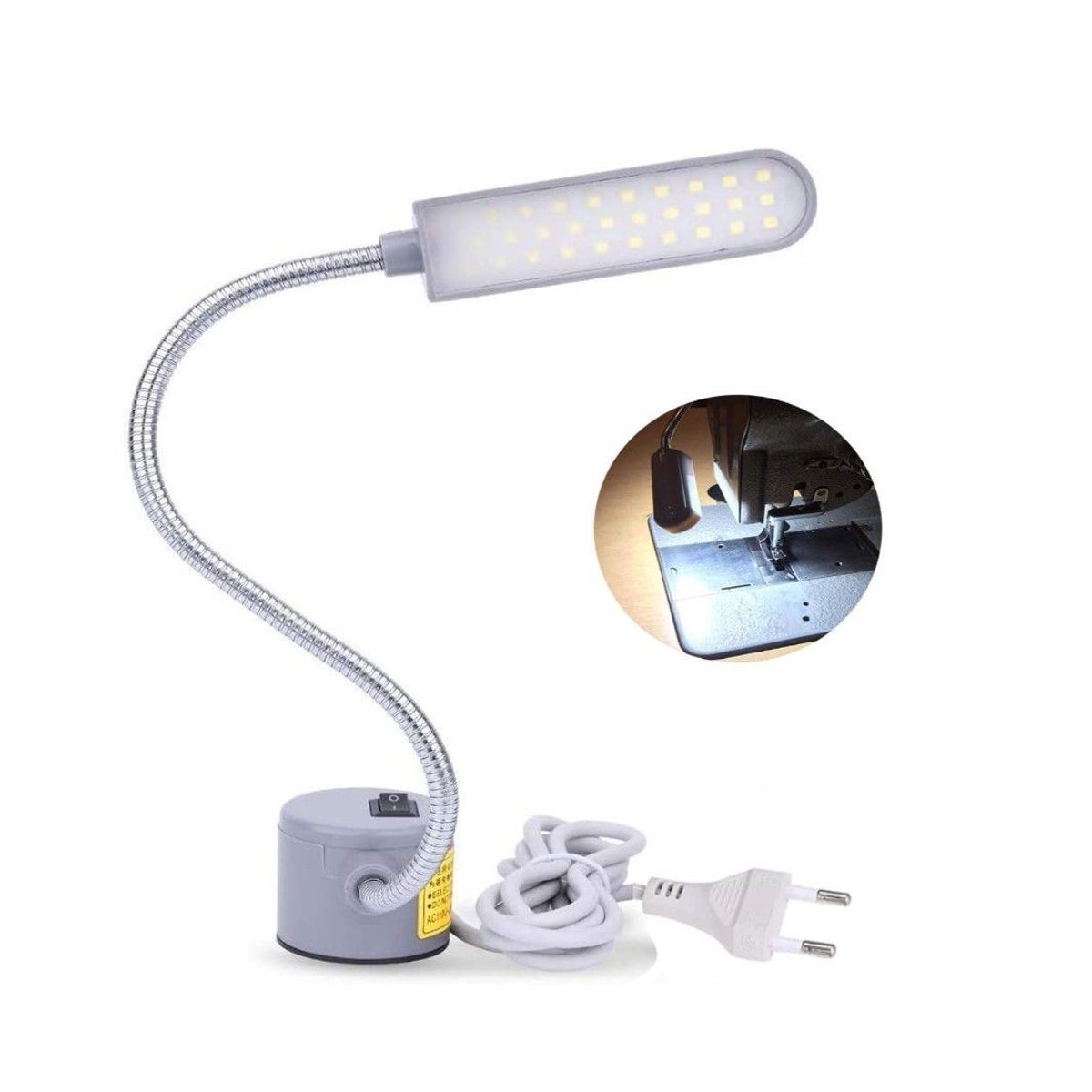 GENERICO - Lampara Imantada 30 Leds para Maquina de coser