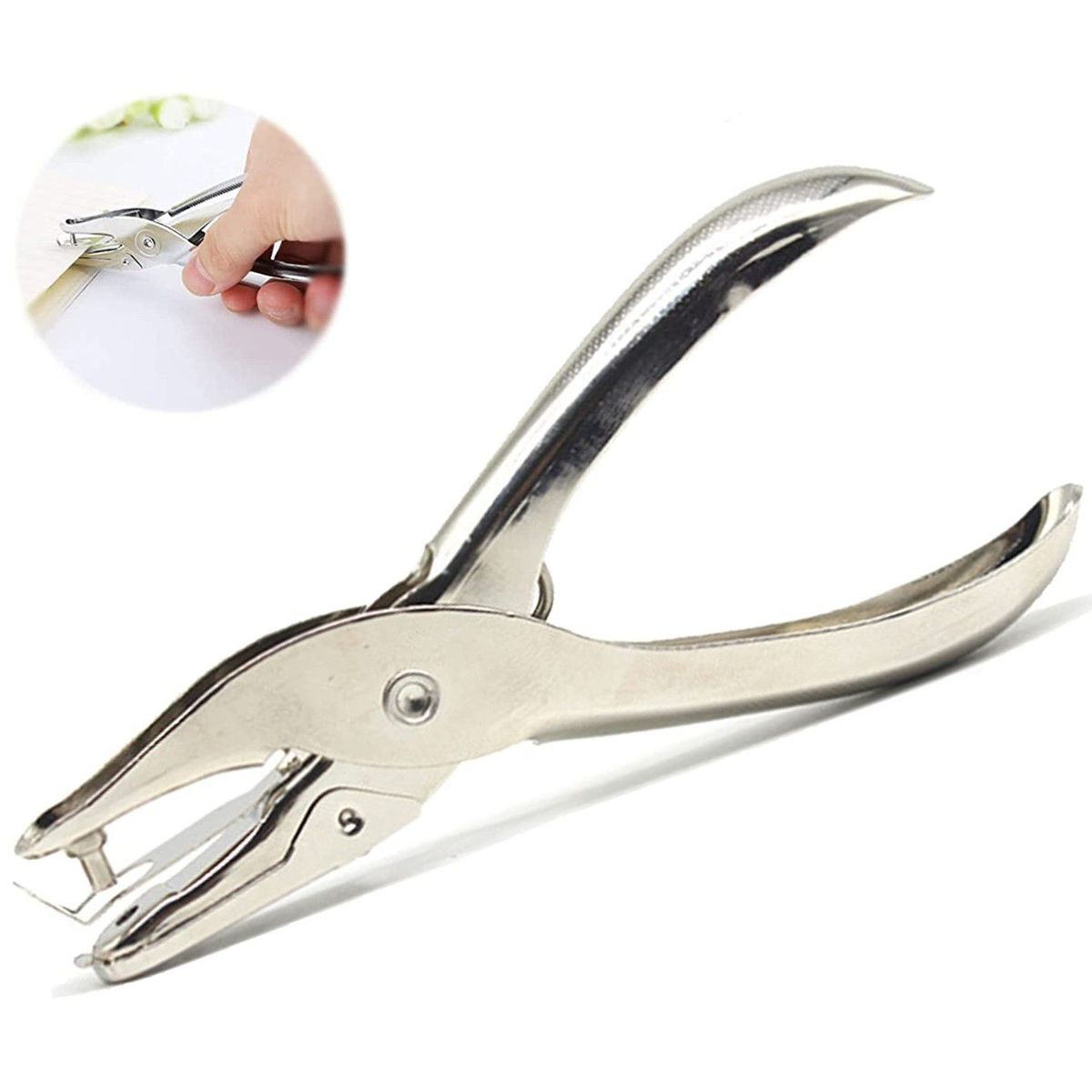 GENERICO - Perforador De Papel 3mm de 1 Hueco Manual Para Tarjetas