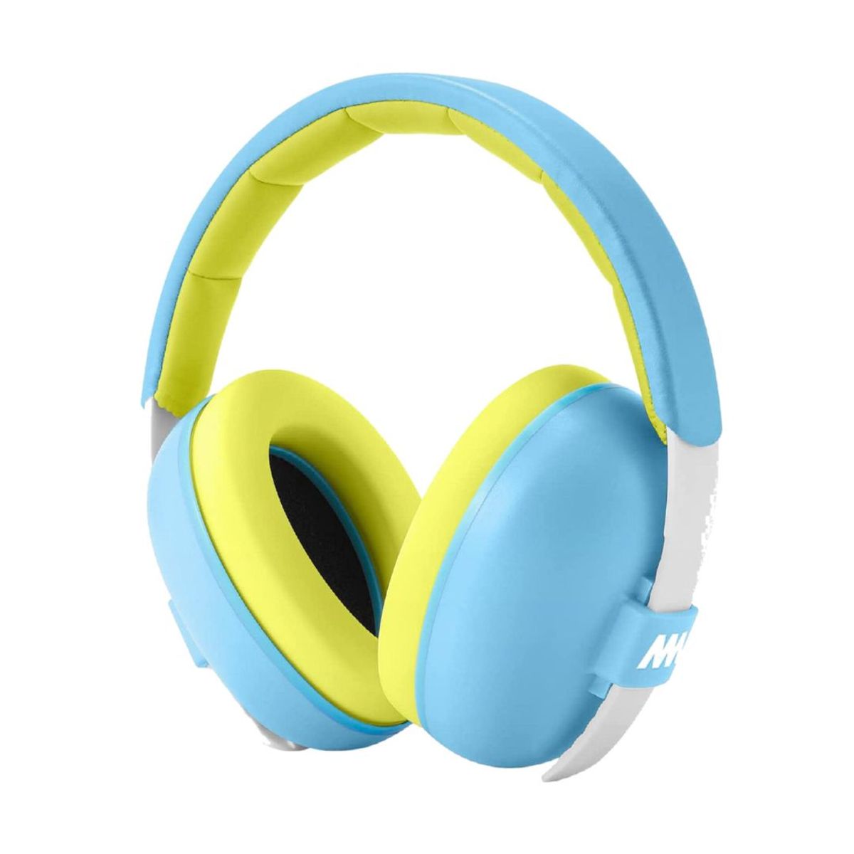 MUMBA - Audífonos Antiruido Orejeras para Bebés 3-24 meses Reducción de Ruido 31dB Celeste Amarillo - MUMBA