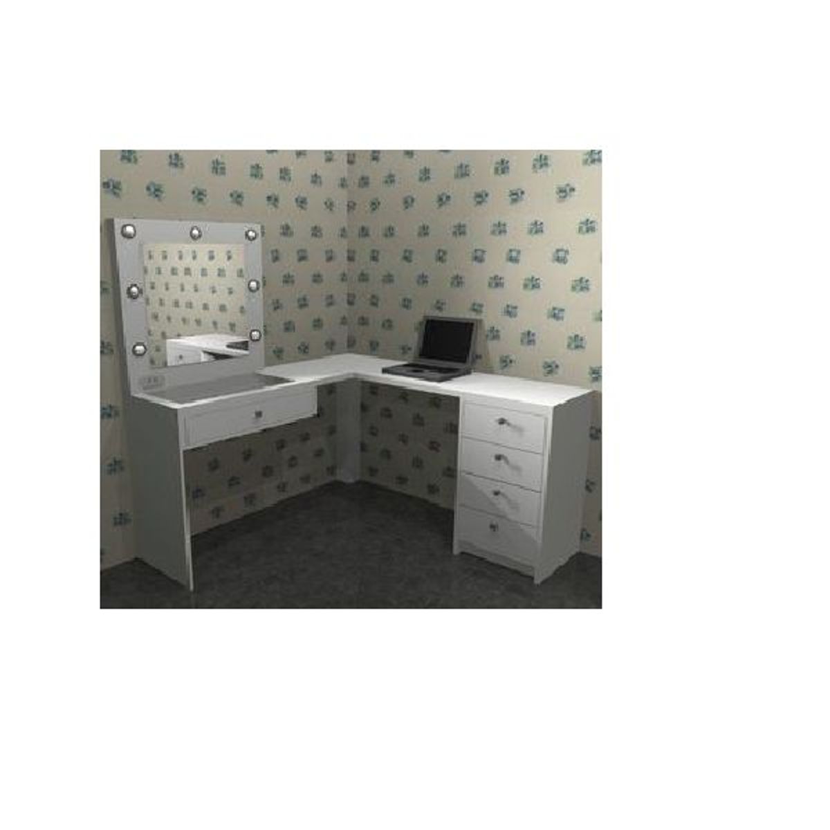 GENERICO - TOCADOR EDNA - LA CASA DEL MUEBLERO - BLANCO