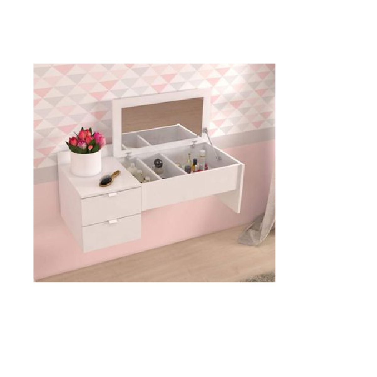 GENERICO - TOCADOR FLOTANTE VALERIA - LA CASA DEL MUEBLERO - BLANCO