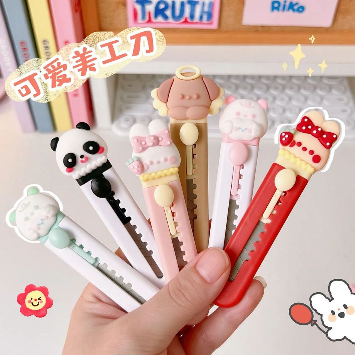 GENERICO - Mini Cutter kawaii cortador de papel pequeño