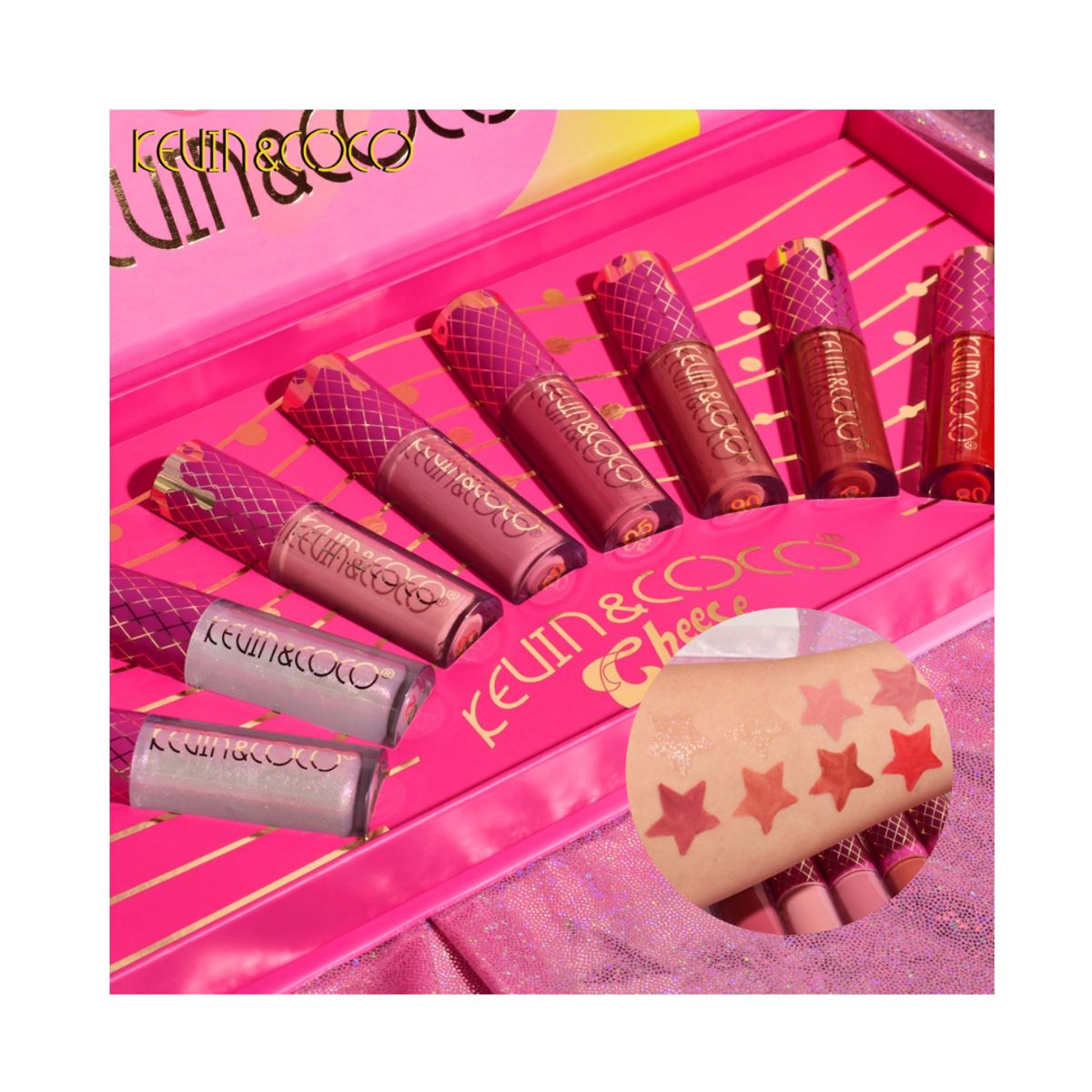 GENERICO - Pack de 3 labiales Gloss 3 tono Revel