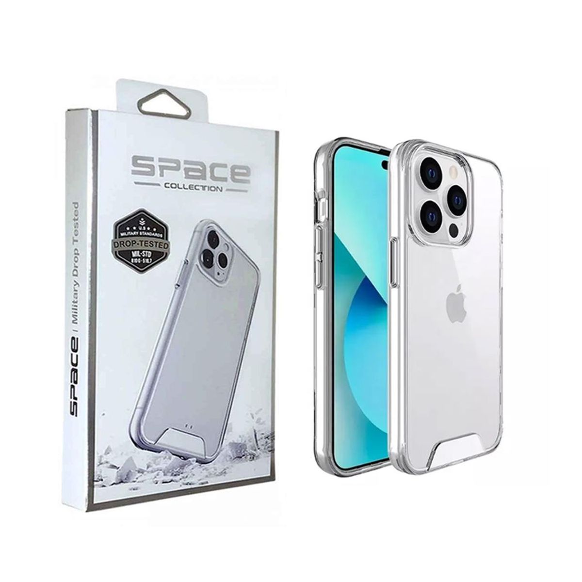 SPACE - Case Space Anticaida iPhone 15 Pro Transparente