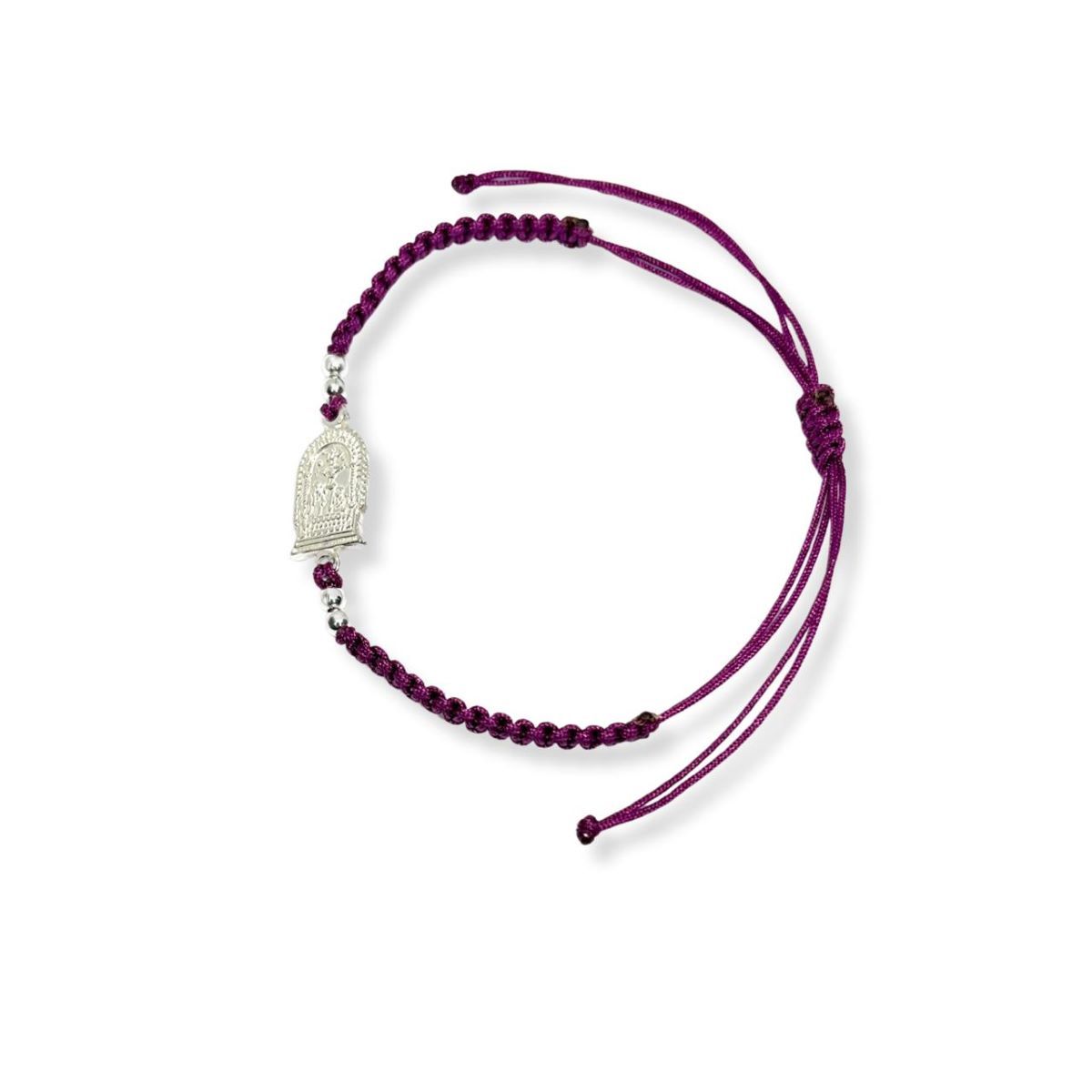 SANTORAL - Pulsera Señor de los Milagros - Hilo y Plata