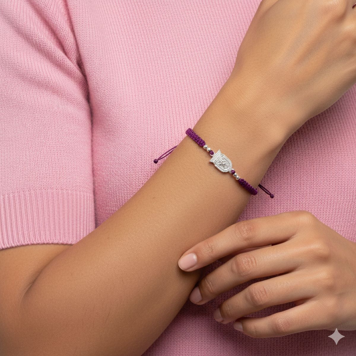 SANTORAL - Pulsera Señor de los Milagros - Hilo y Plata