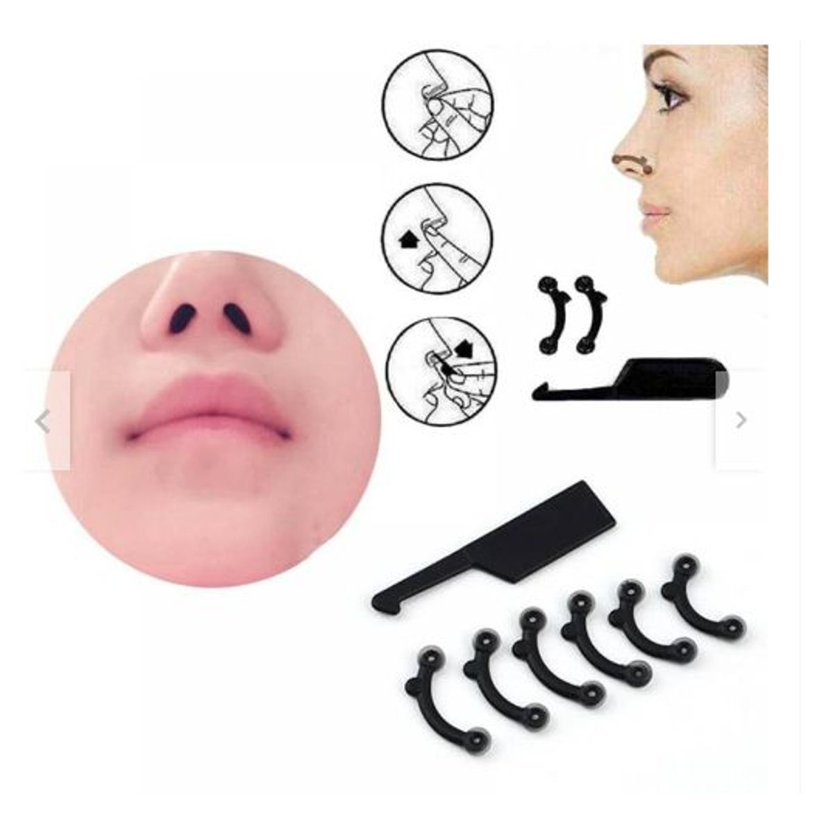 GENERICO - Perfilador de Nariz Corrector Moldeador Nasal de Silicona