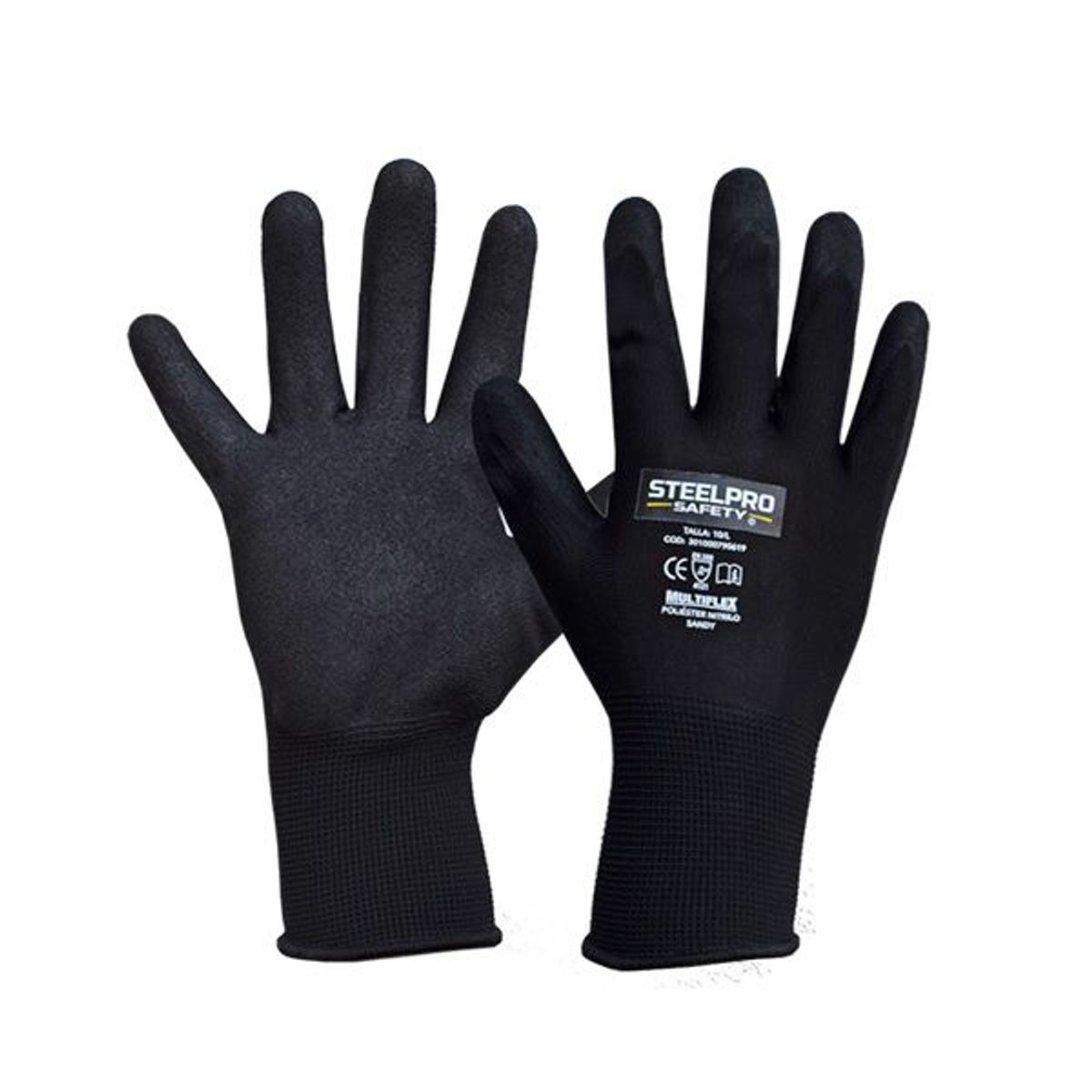 STEELPRO - GUANTE MULTIFLEX POLIESTER NITRILO SANDY