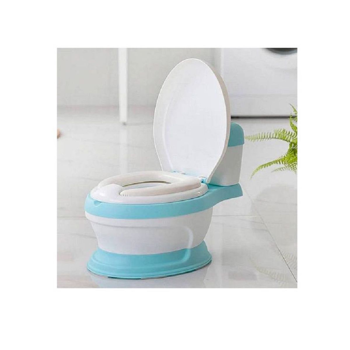 GENERICO - Inodoro  de Entrenamiento Musical para Niños Celeste