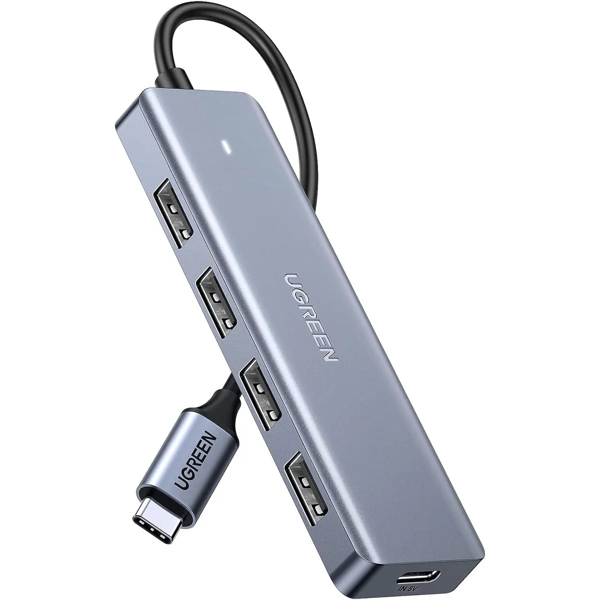 UGREEN - Ugreen Hub USB-C 4 Puertos USB-A 3.0 1 puerto Micro-USB CM219 - 70336