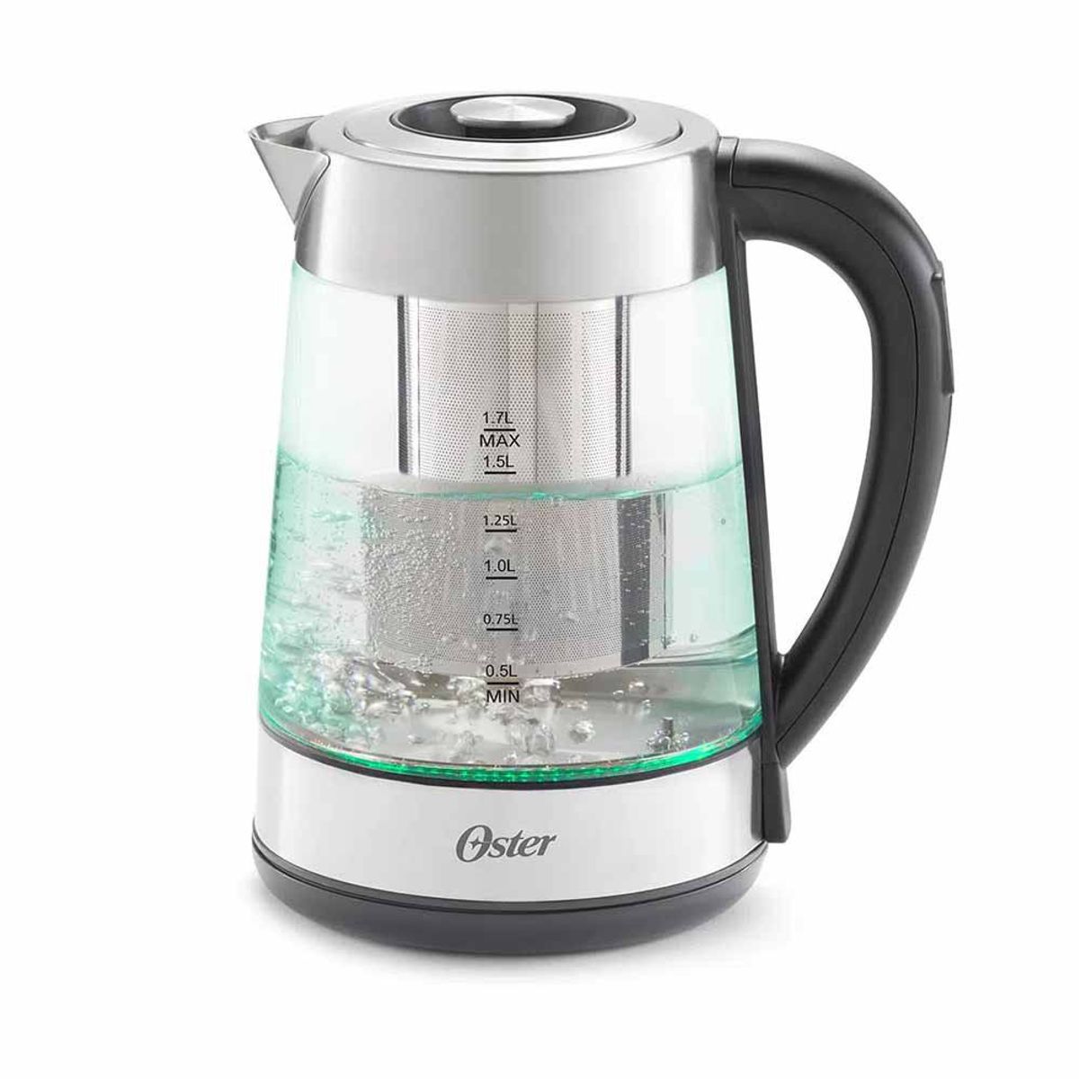 OSTER - Hervidor eléctrico de vidrio con Infusor Oster 1.7 lt BVSTKT8990