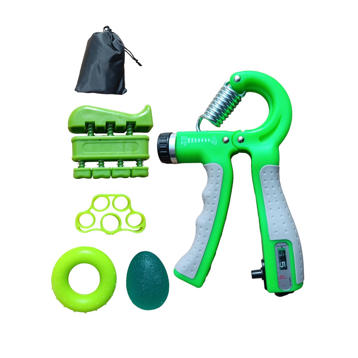 GENERICO - Hand Grip 60 Kg Contador Kit Fortalecimiento De Agarre GREEN