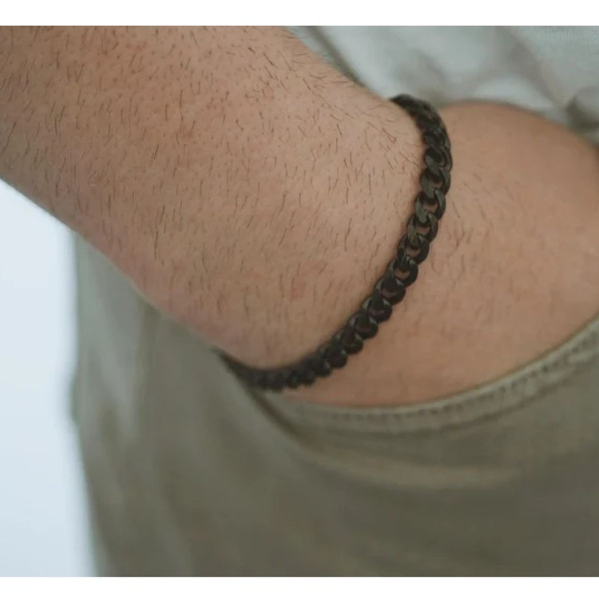 OEM - PULSERA HOMBRE ESLABON SEMI GRUESO ACERO INOXIDABLE 316L x SAN VALENTIN
