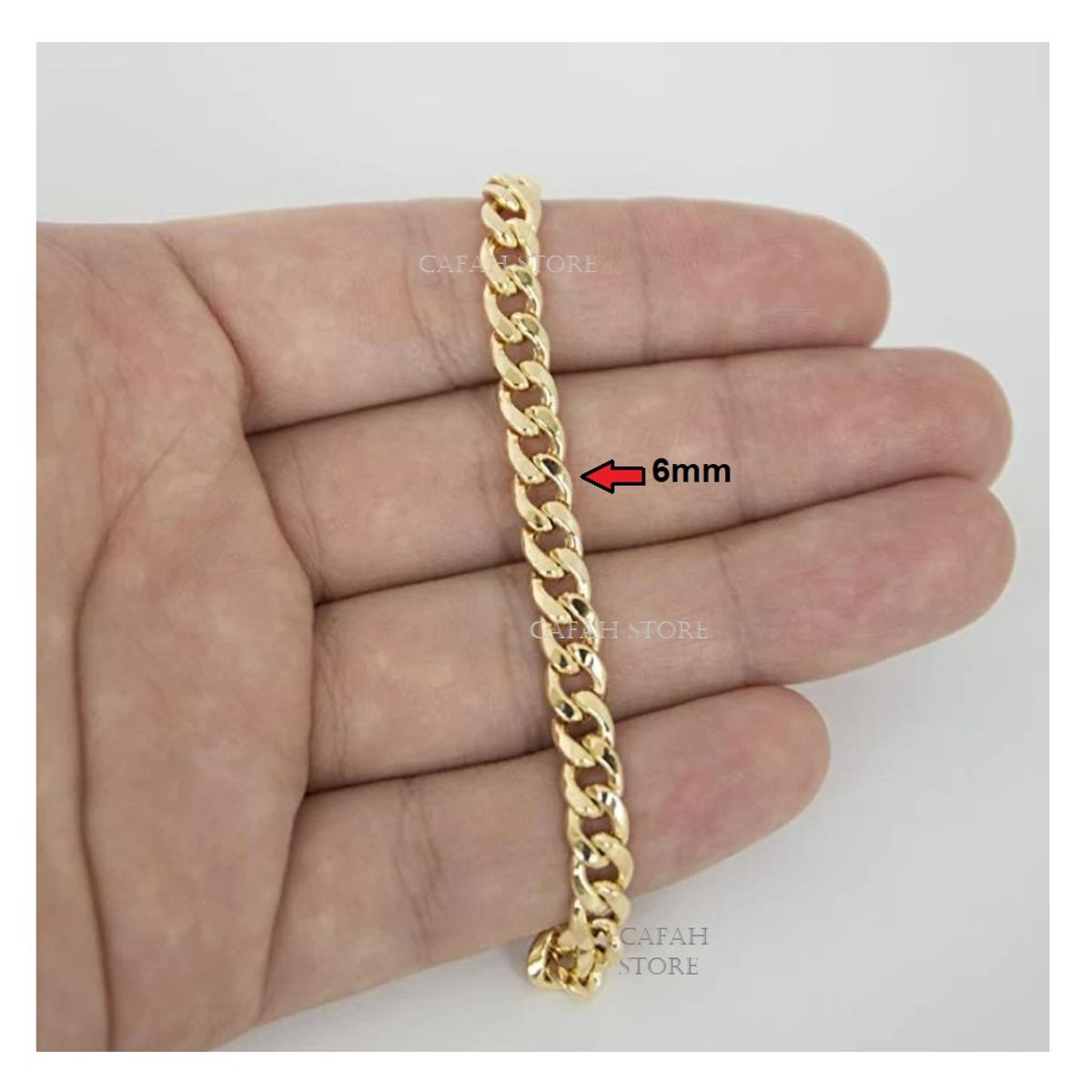 OEM - PULSERA HOMBRE ESLABON SEMI GRUESO ACERO INOXIDABLE 316L x SAN VALENTIN