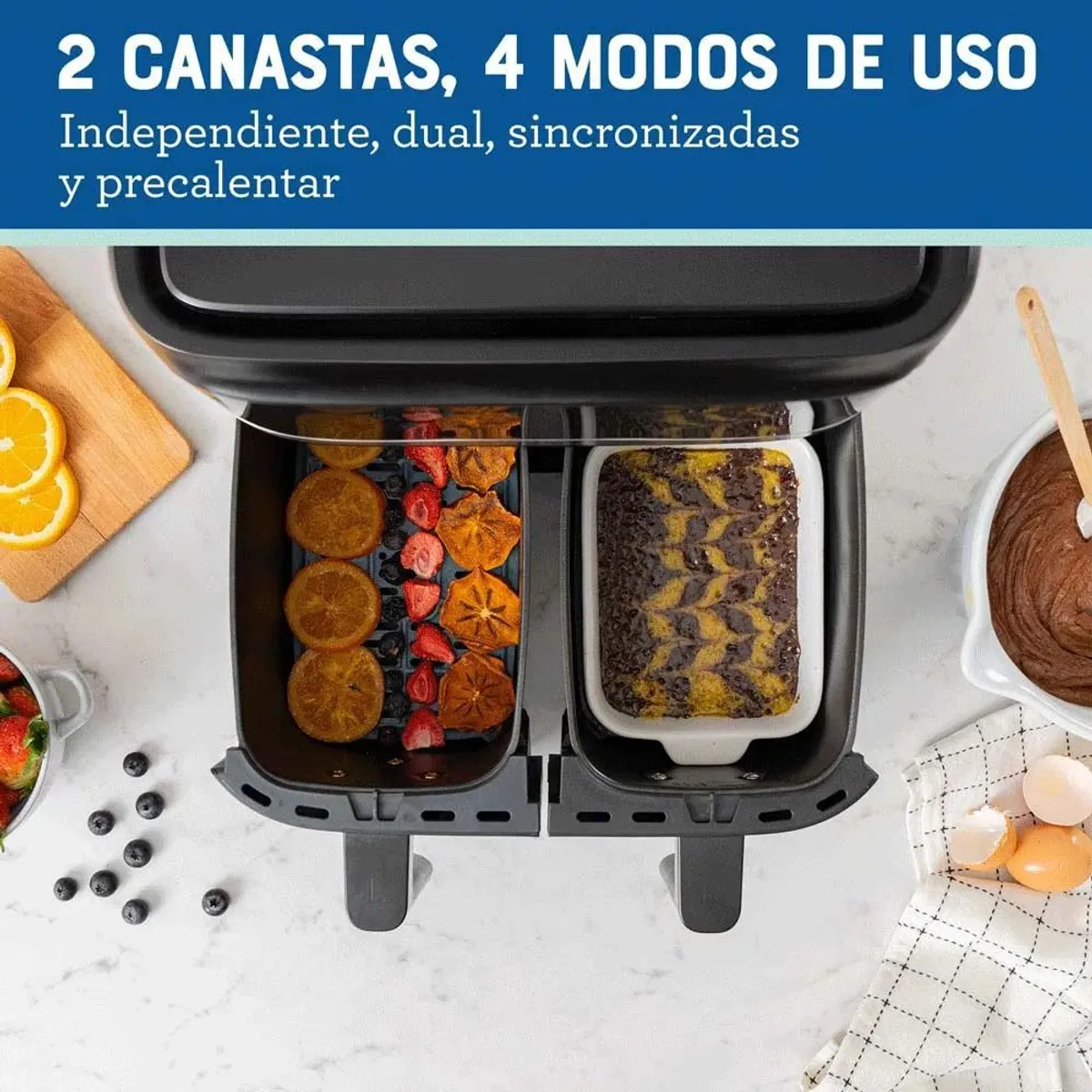OSTER - Freidora de Aire dual Oster Digital CKSTAF7MCDDF-053 Negro