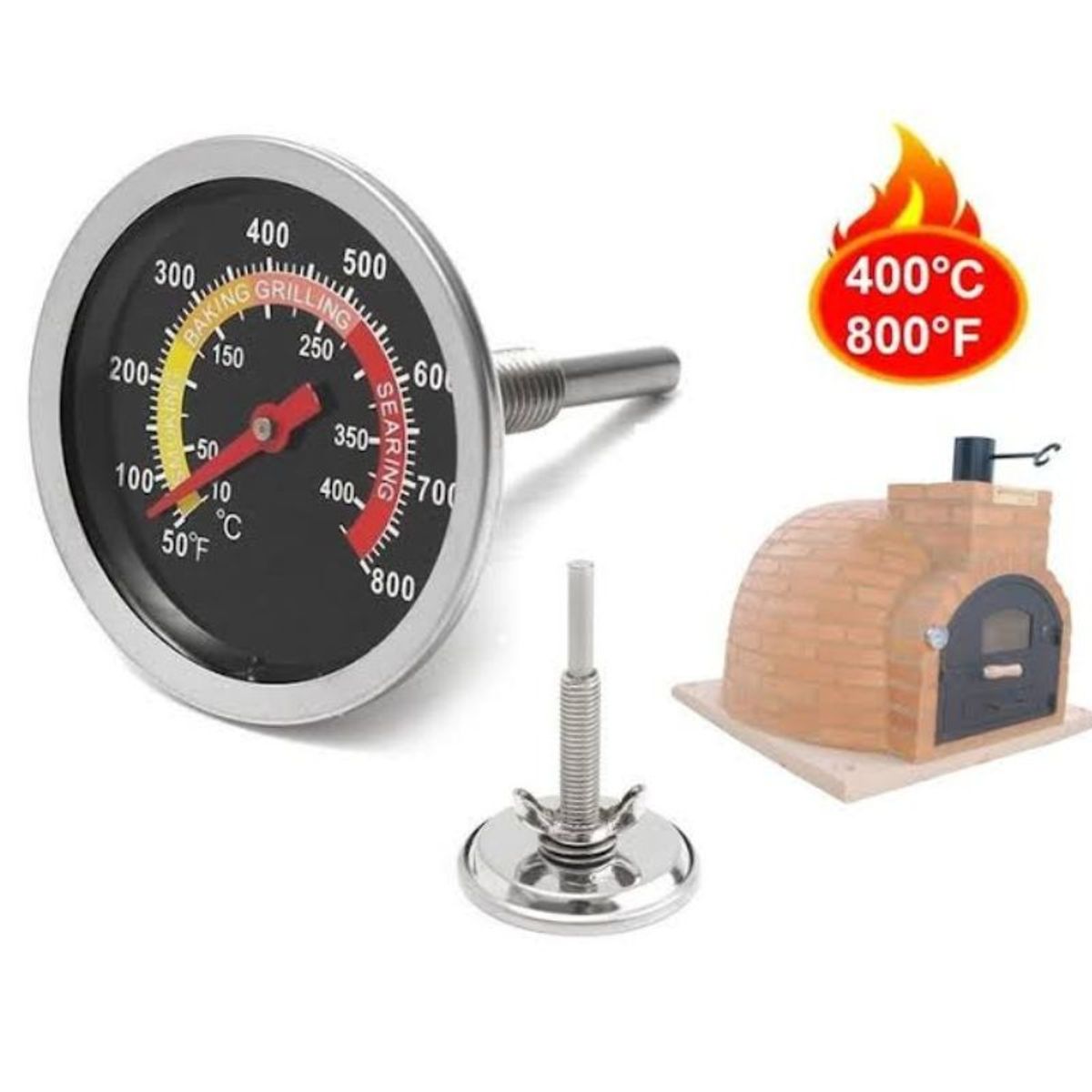 GENERICO - Pack Parrillero Termómetros Parrilla Caja China Vinos y Licores