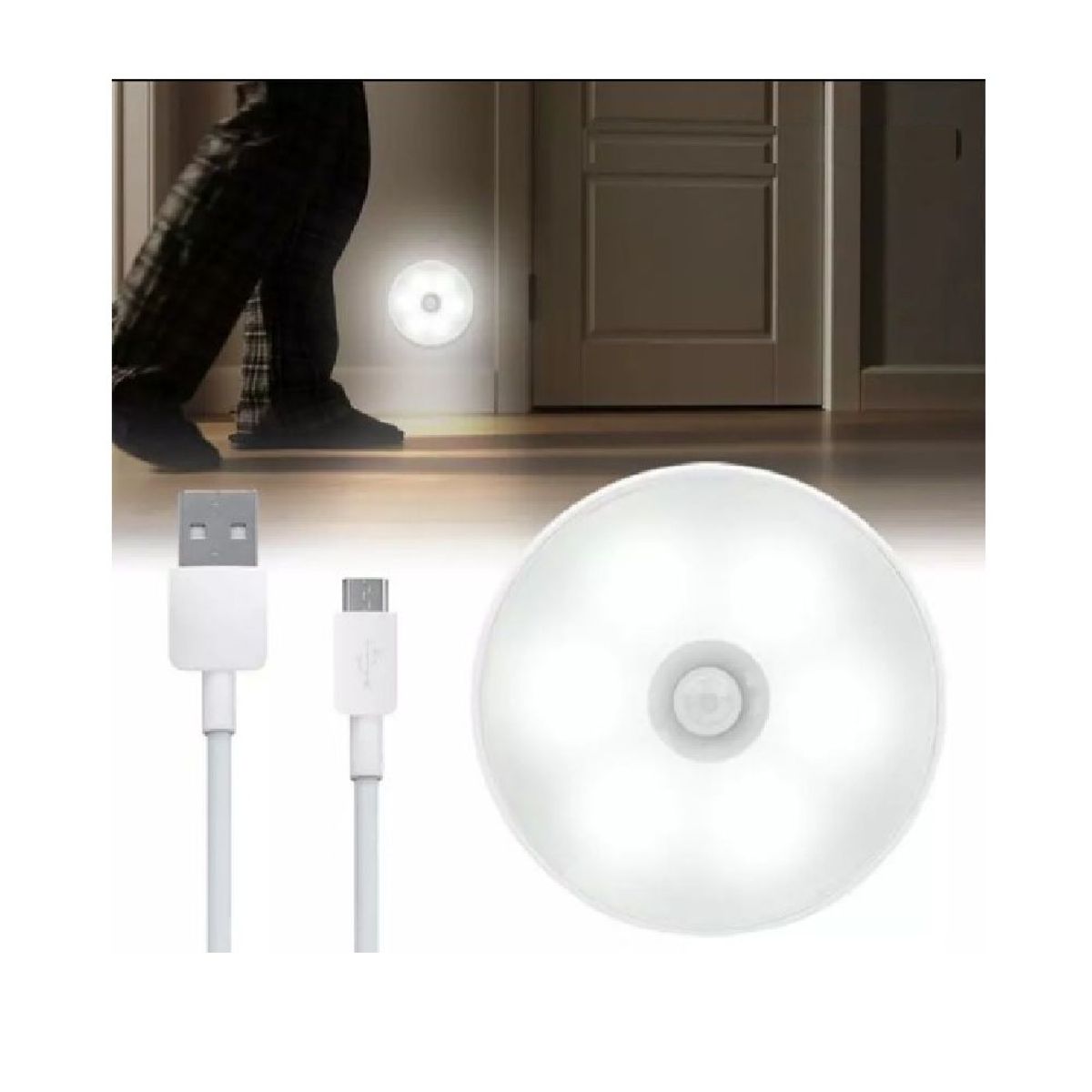 GENERICO - Luz Led Inteligente con Sensor de Movimiento