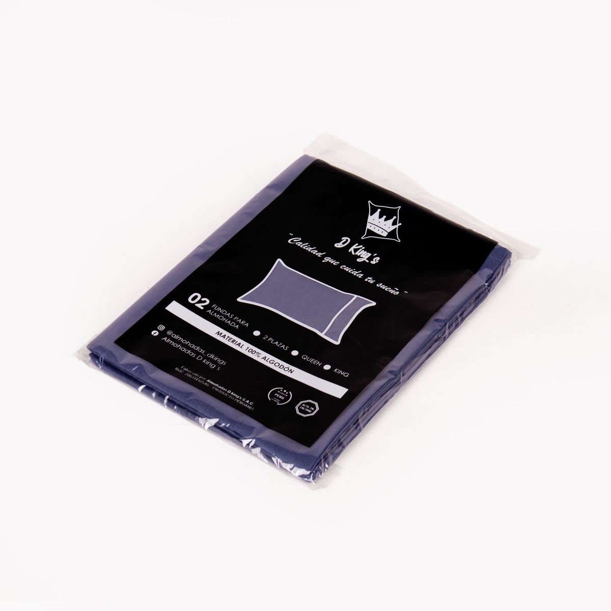 GENERICO - Fundas de Almohadas King Size Set X2 Denim – 180 Hilos