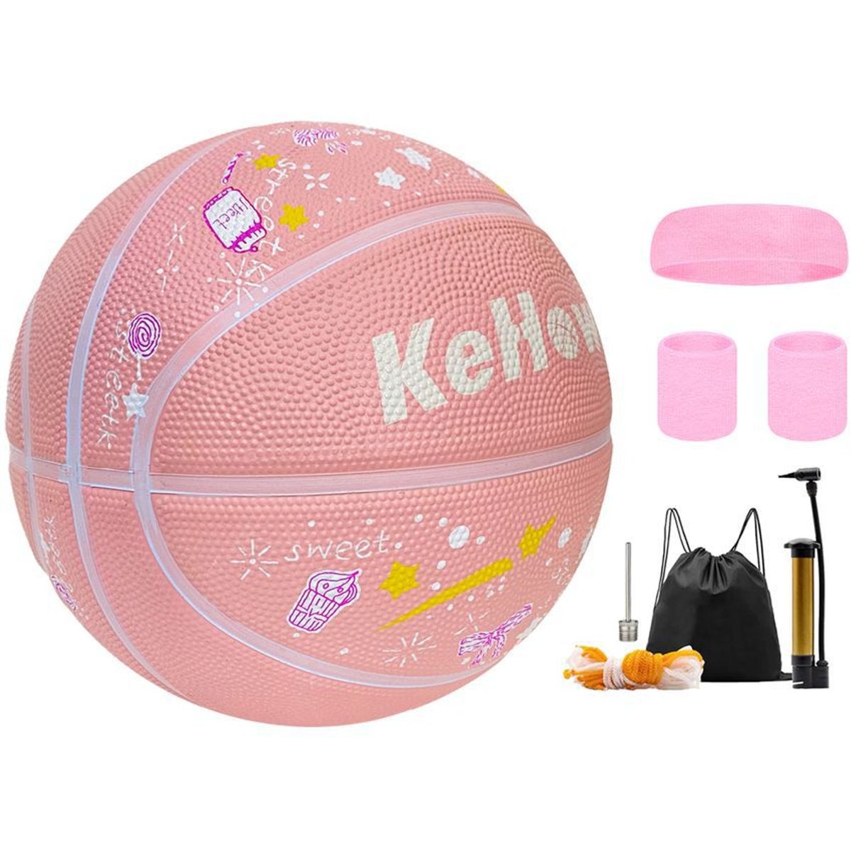 GENERICO - Balón de Baloncesto Tamaño 4 para Interiores y Exteriores