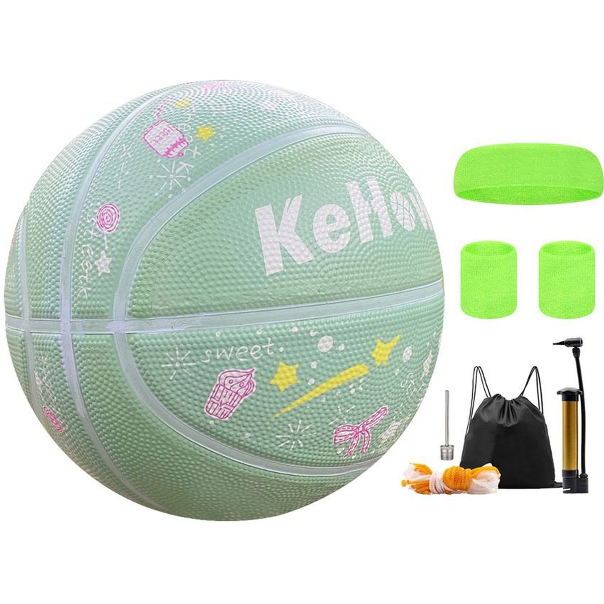 GENERICO - Balón de Baloncesto Tamaño 4 para Interiores y Exteriores